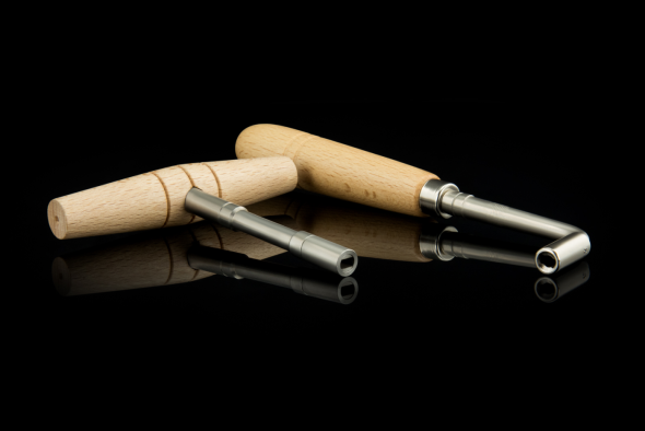 Stimmschlüssel mit Holzgriff für Flachkopfwirbel