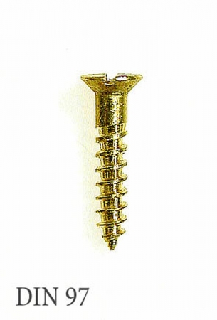 Holzschrauben DIN 97 Messing