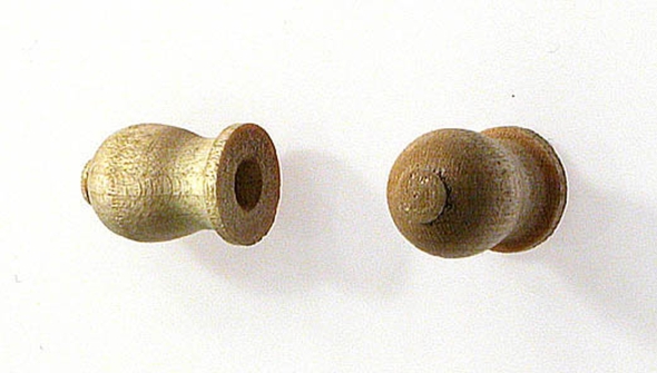 Registerknöpfe Ahornholz Ø 12 x 19