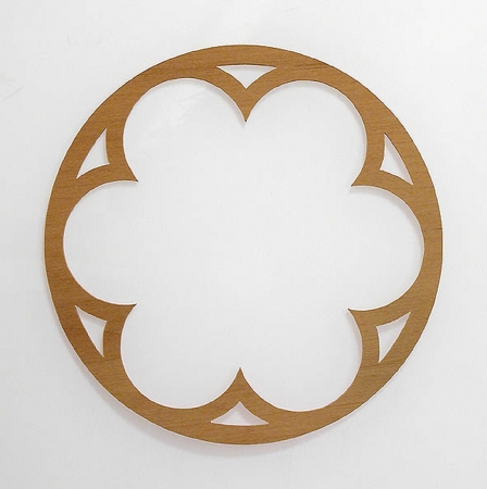 Rosette aus Holz Ø 110 x 1.8