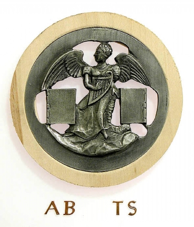 Rosette aus Zinn Ø 80 x 4