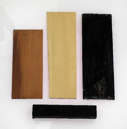 Untertasten- und Obertastenbeläge aus Holz