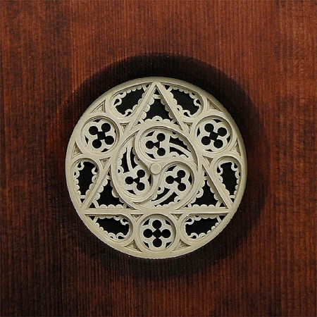 Rosette J. H. Silbermann 1775 Spinett Ø-1 79