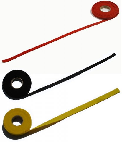 Einflechtband zum Dämpfen der Saitenenden