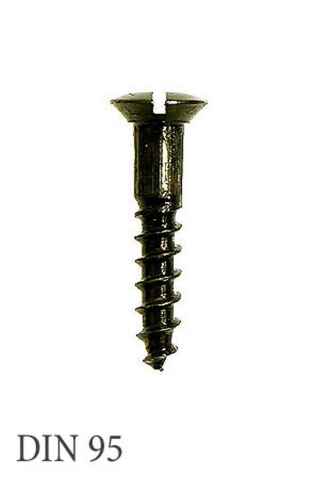 Holzschrauben DIN 95 schwarz