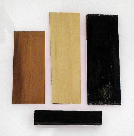 Untertasten- und Obertastenbeläge aus Holz