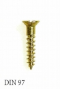 Holzschrauben DIN 97 Messing