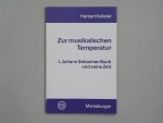 Fachbuch, Zur musikalischen Temperatur, Band I