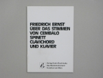 Fachbuch, Über das Stimmen von Cembalo, Spinett, Clavichord und Klavier, Friedrich Ernst